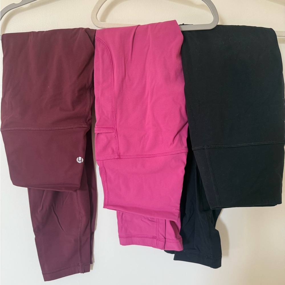 HALARA Women's Leggings in Maroon, Fuchsia, and Black